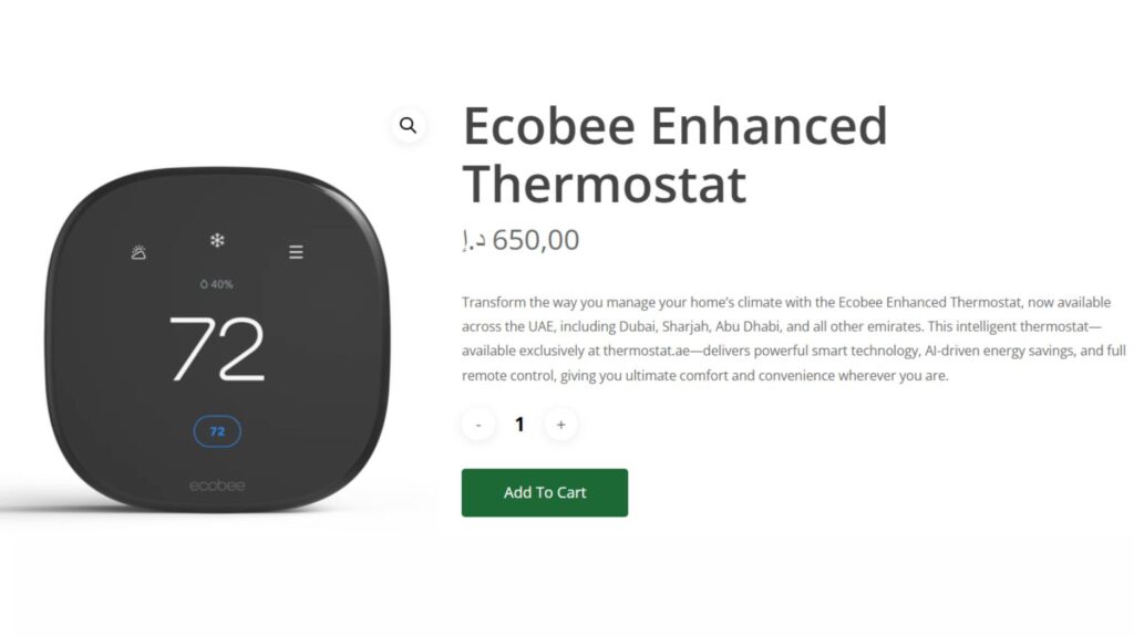 Ecobee Enhanced Thermostat
