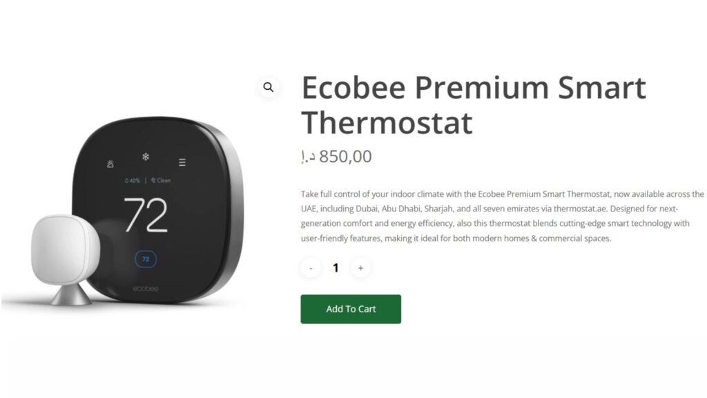 Ecobee Smart Thermostat Premium